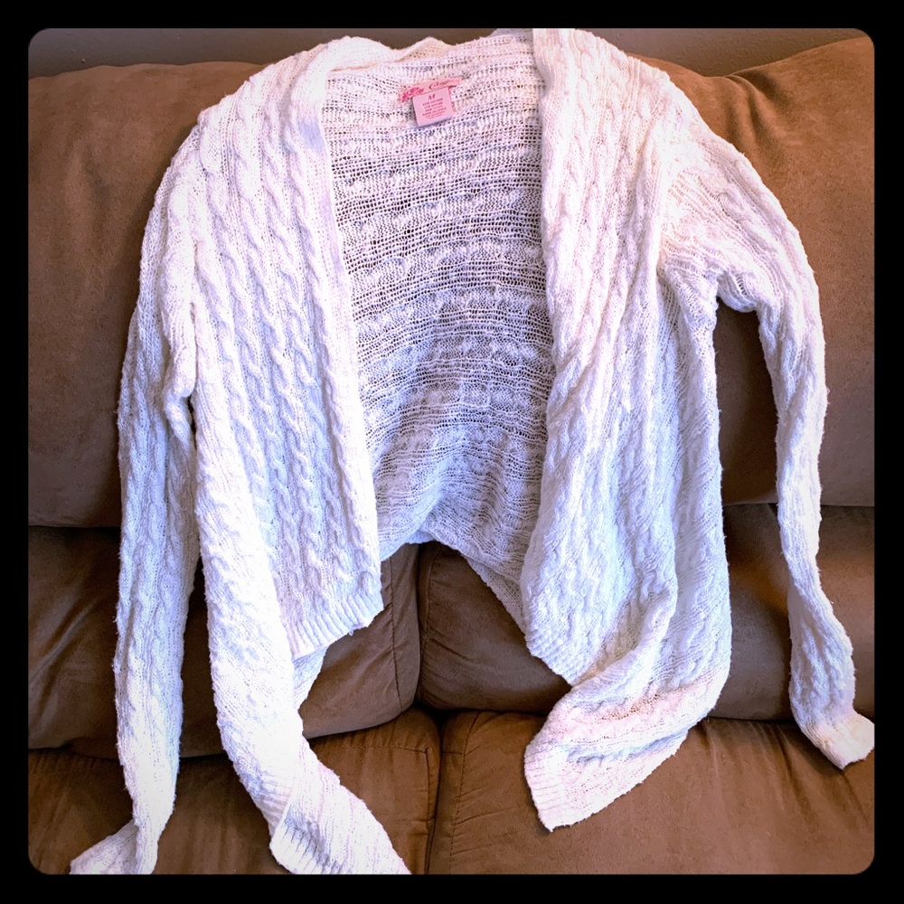 Women’s Candies white cardigan Med